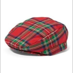 Janie and Jack Plaid Newsboy Cap,12-18M - NEW